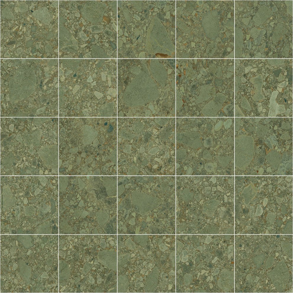 Color Green Terrazzo Matt Rect. 60x60 CM Klinker - Image 3