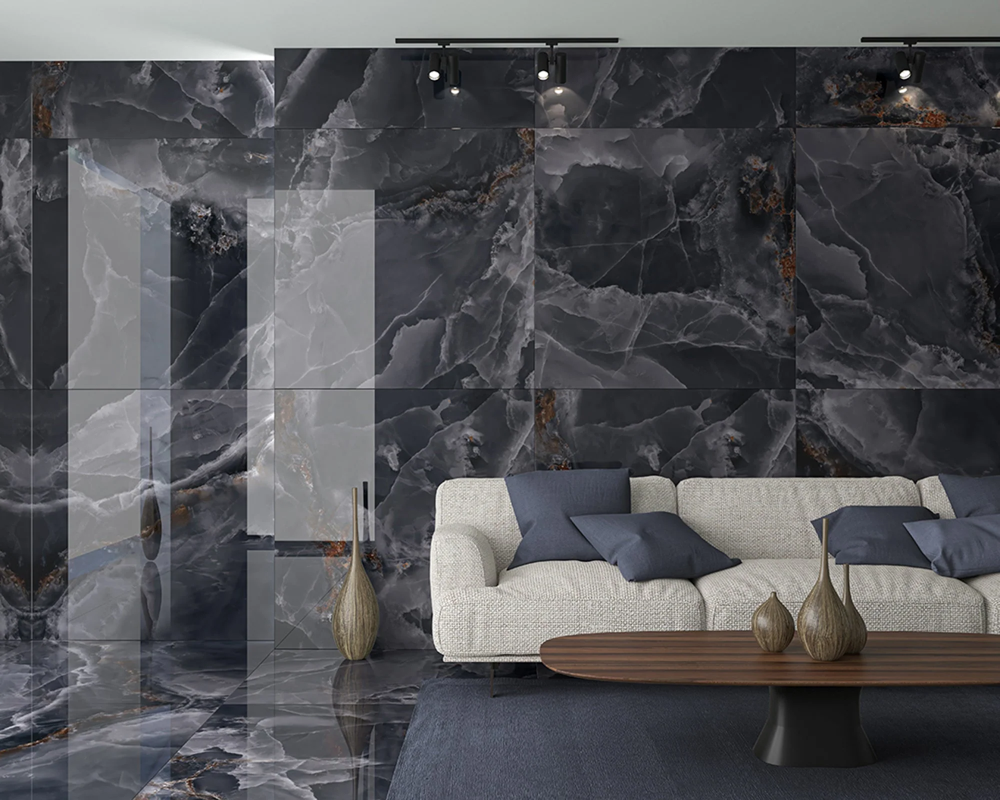Granada Lux Dark 60x120 CM Blank Klinker