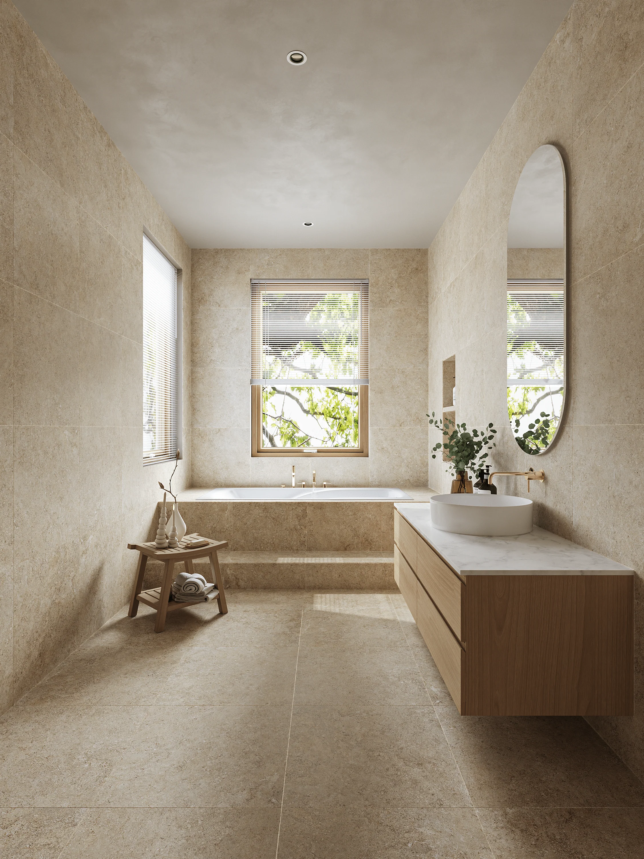 Gute Kalksten Beige 60x60 CM Klinker - Image 3