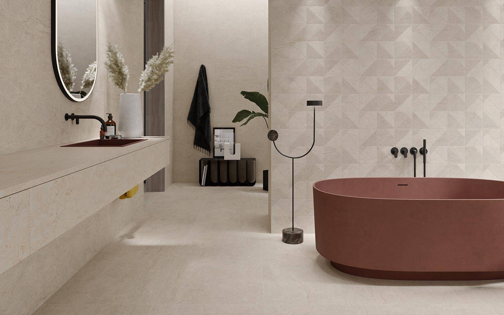 Hudson Beige Rect. Matt 60x60 CM Klinker