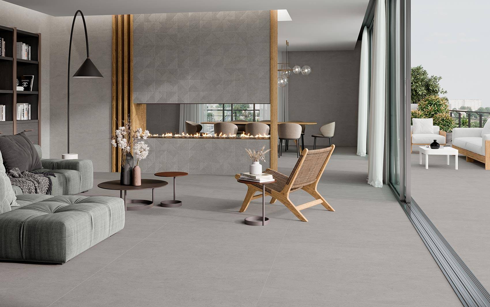 Hudson Grey Rect. Matt 60x60 CM Klinker