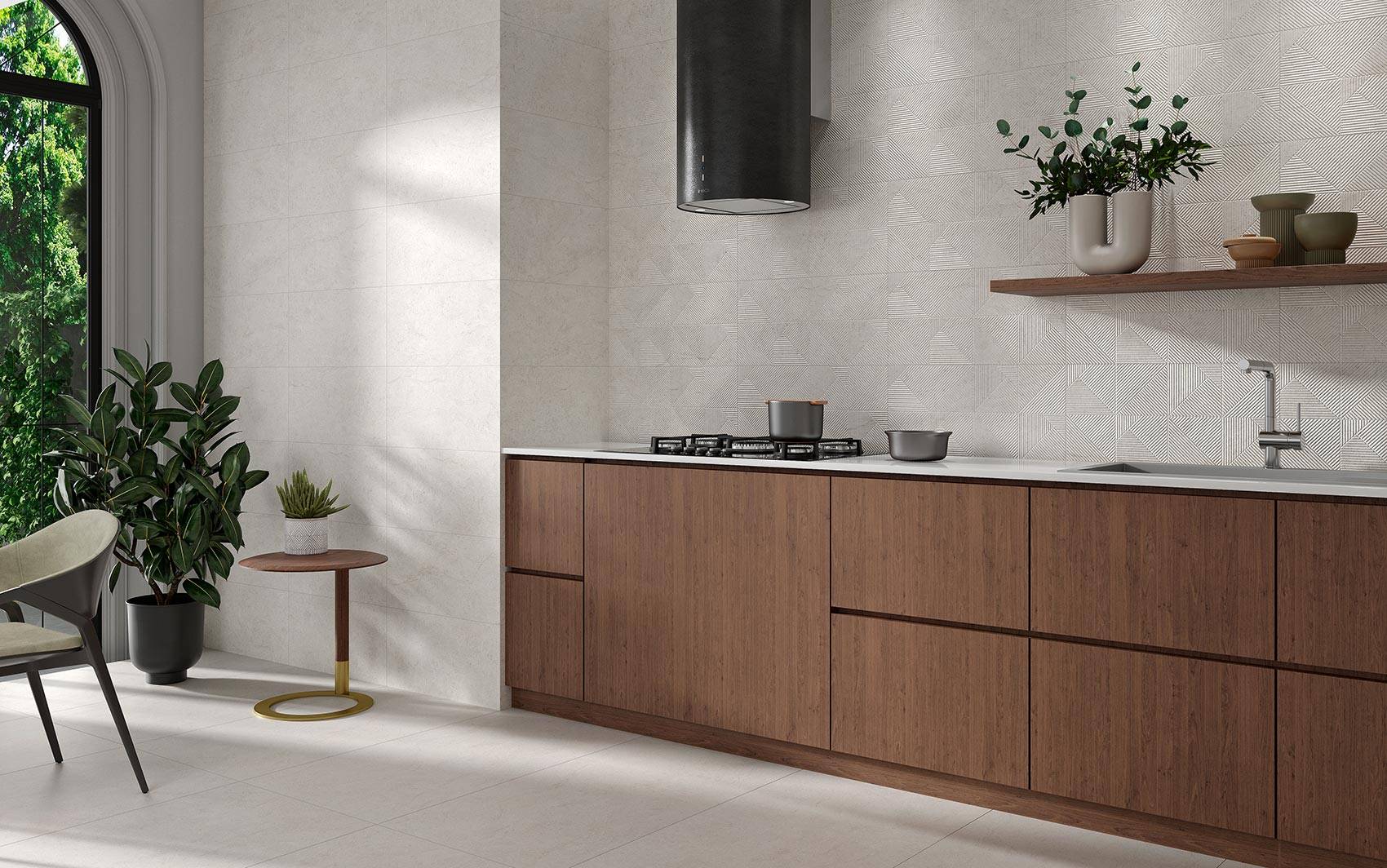 Hudson White Rect. Matt 60x60 CM Klinker