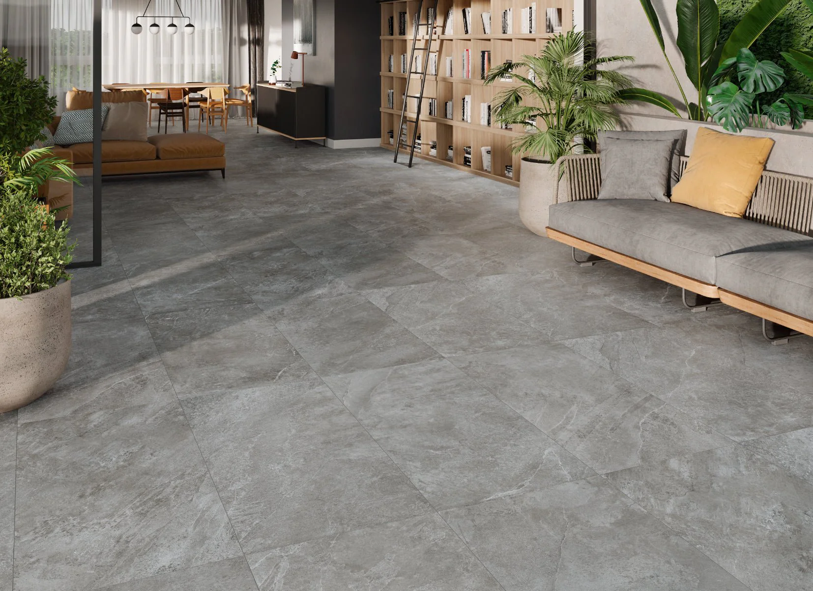 Indic Grey Rect. 60x60 CM Klinker - Image 4
