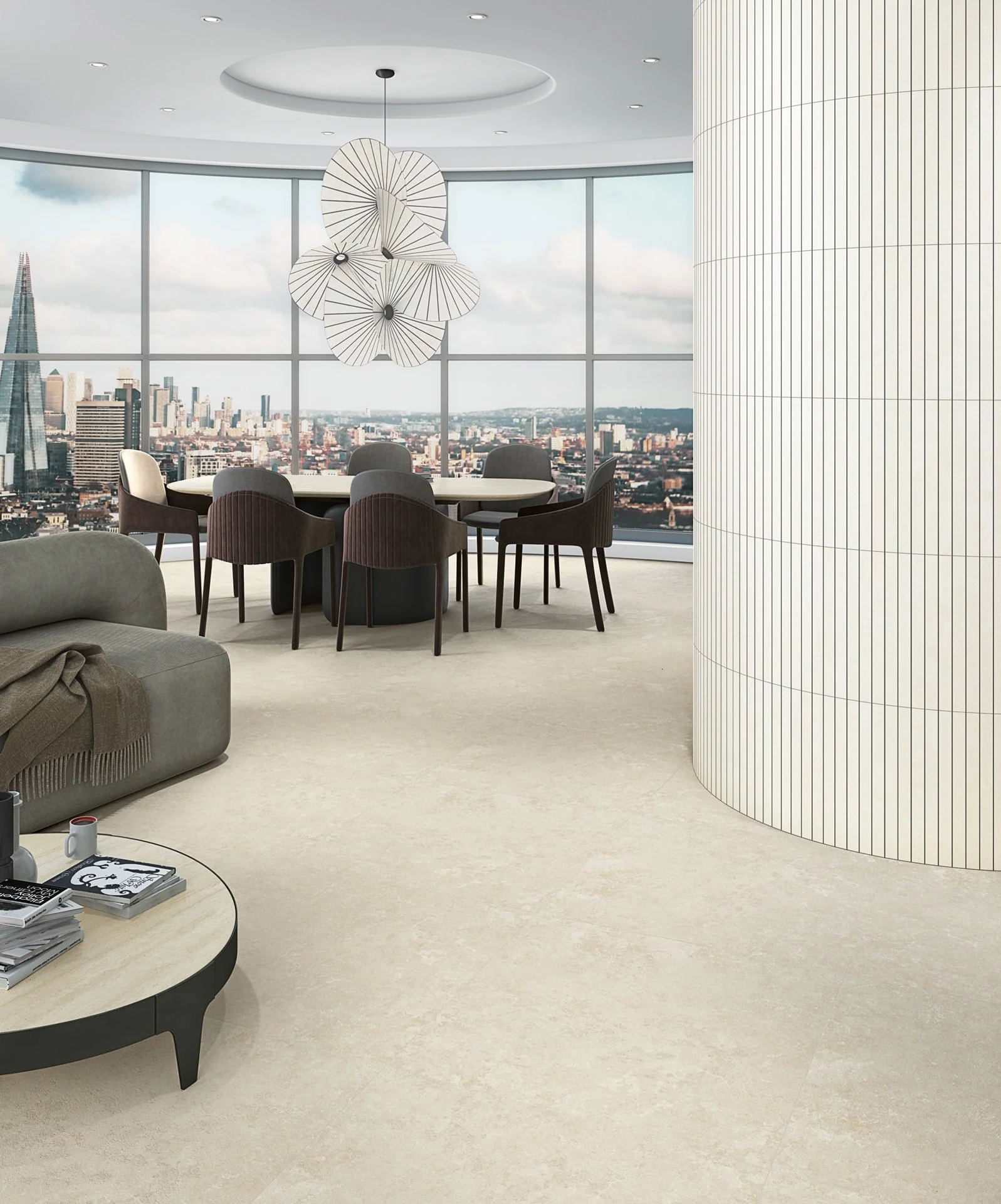 London-R Natural Matt Rect. 80x80 CM Klinker