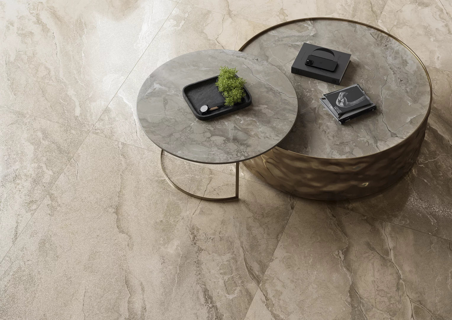 Madrid Marble Taupe Rect. 60x60 CM Klinker - Image 5