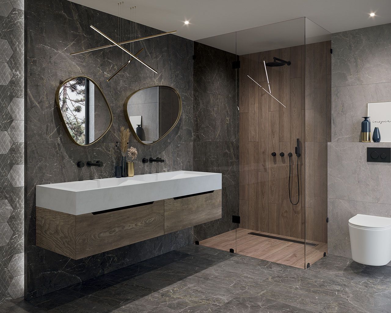 Marblestone Dark Matt Rect. 60x60 CM Klinker - Image 6