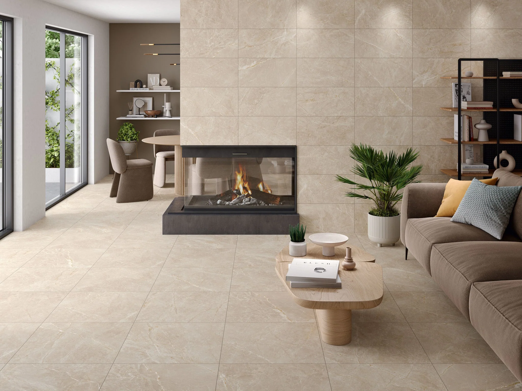 Marblestone Ivory Matt Rect. 60x60 CM Klinker - Image 6