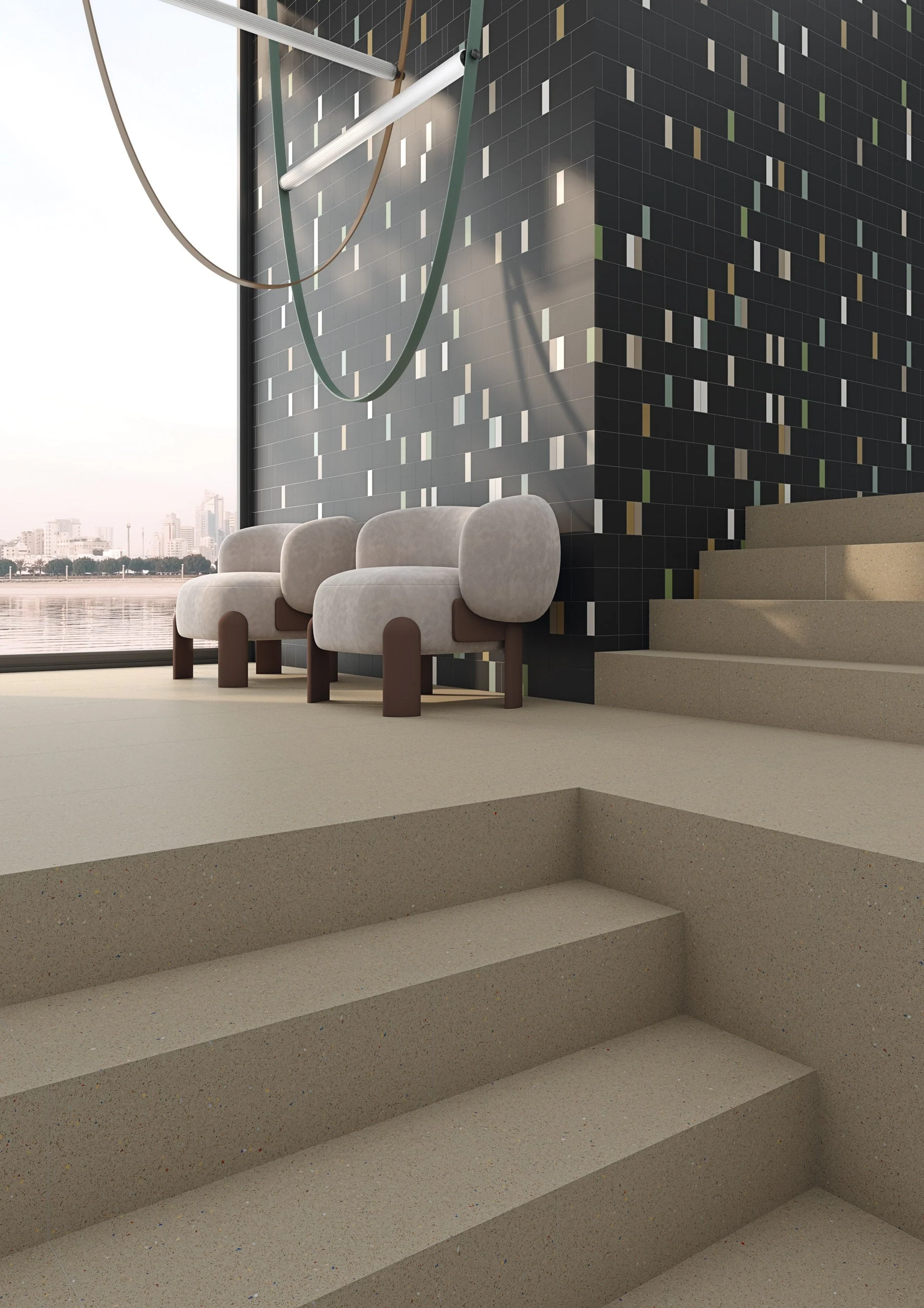 Micra Terrazzo Natur Matt Rect. 60x60 CM Klinker - Image 4