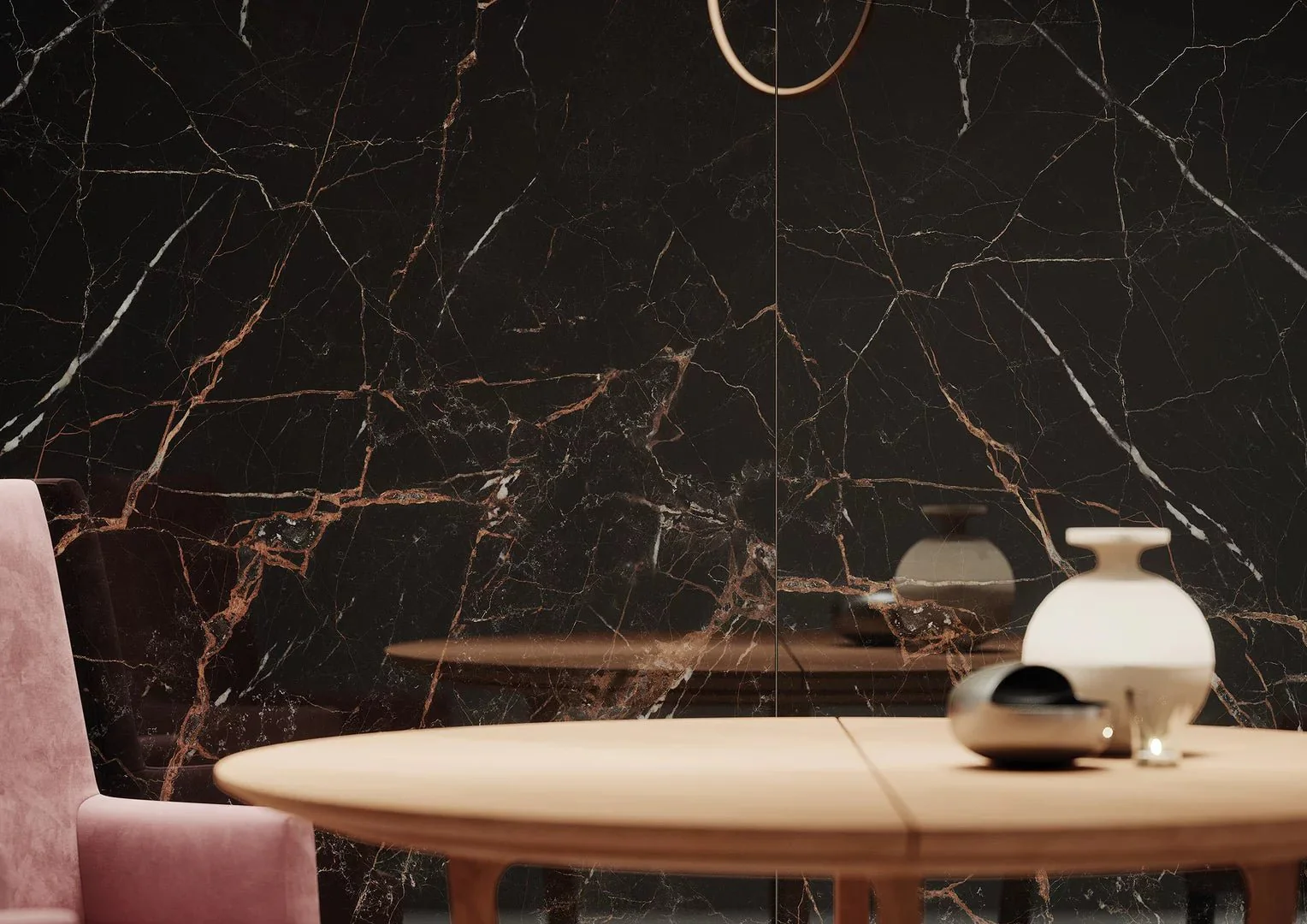 Midnight Marble Black Rect. 60x60 CM Klinker - Image 2