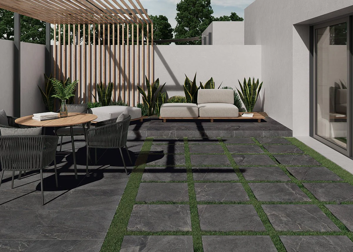 Savoy Antracit 60x60 CM Uteklinker (20MM i tjocklek)