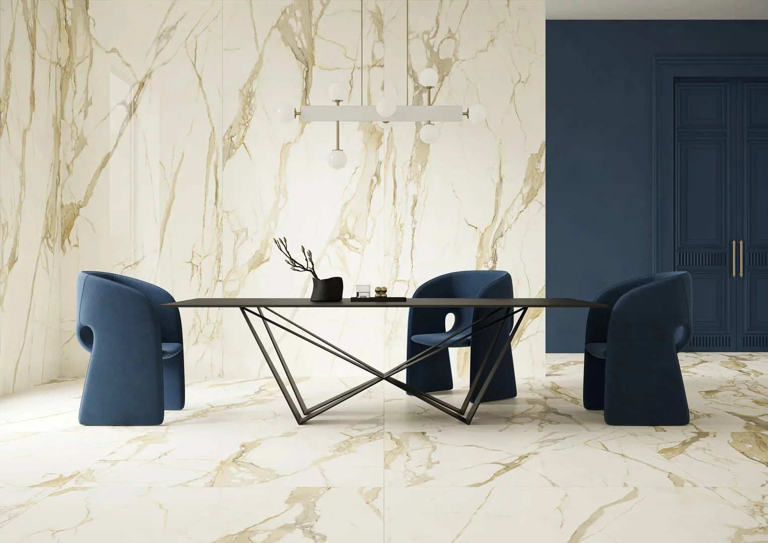 Sevilla Marble Gold Blank Rect. 60x60 CM Klinker - Image 3