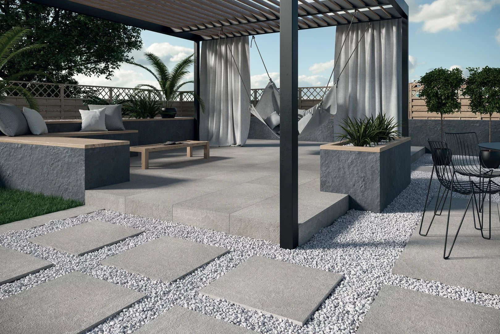 Stone Optimal Antracit 60x60 CM Uteklinker (20MM i tjocklek)