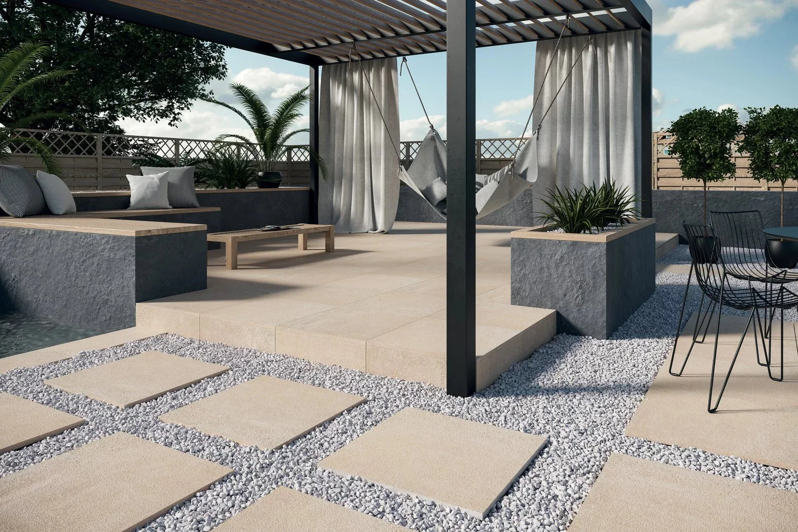 Stone Optimal Beige 60x60 CM Uteklinker (20MM i tjocklek)