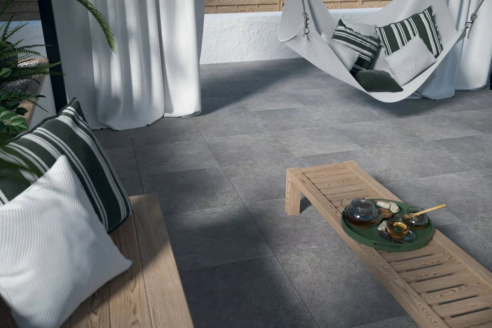 Stone Optimal Grafit 60x60 CM Uteklinker (20MM i tjocklek)