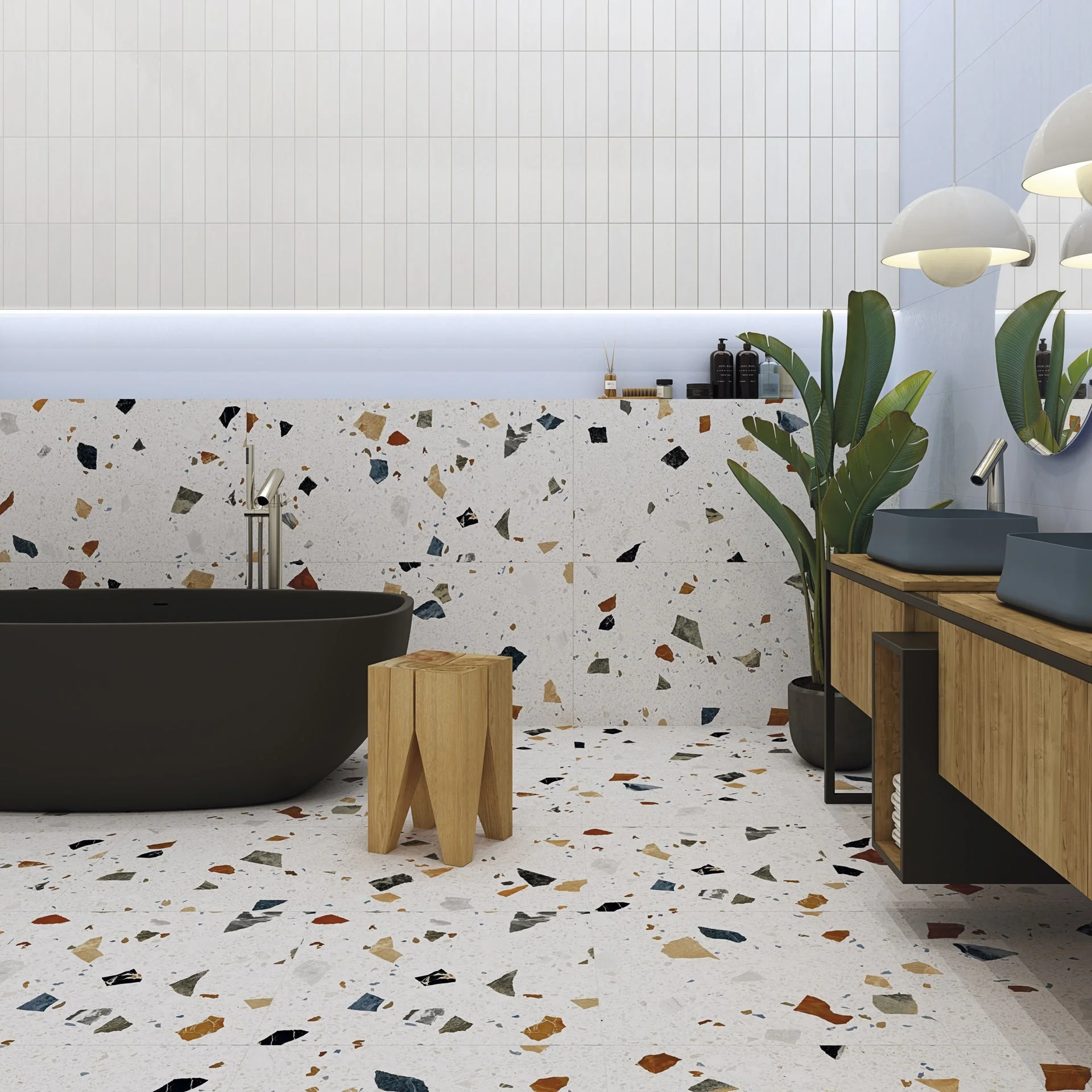 Stracciatella-R Nacar Matt Rect. 80x80 CM Klinker