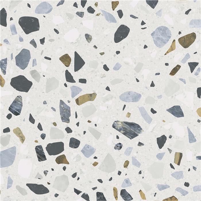 Terrazzo Stone White Matt Rect. 60x60 CM Klinker - Image 2