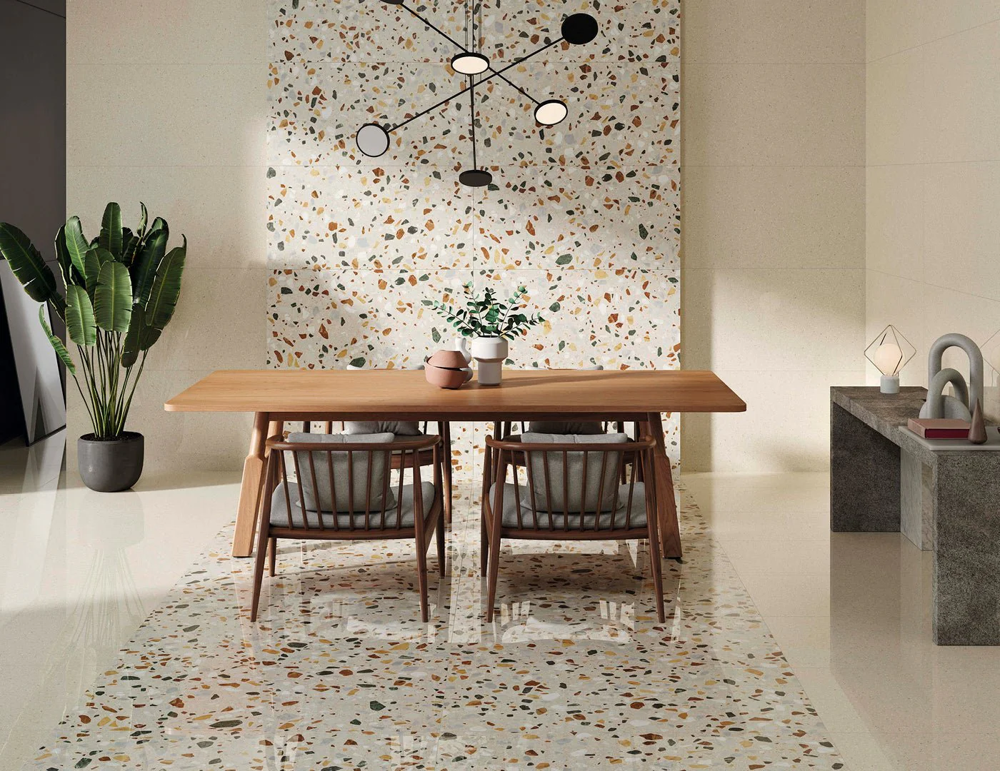 Terrazzo XL Beige Matt Rect. 60X120 CM Klinker - Image 2