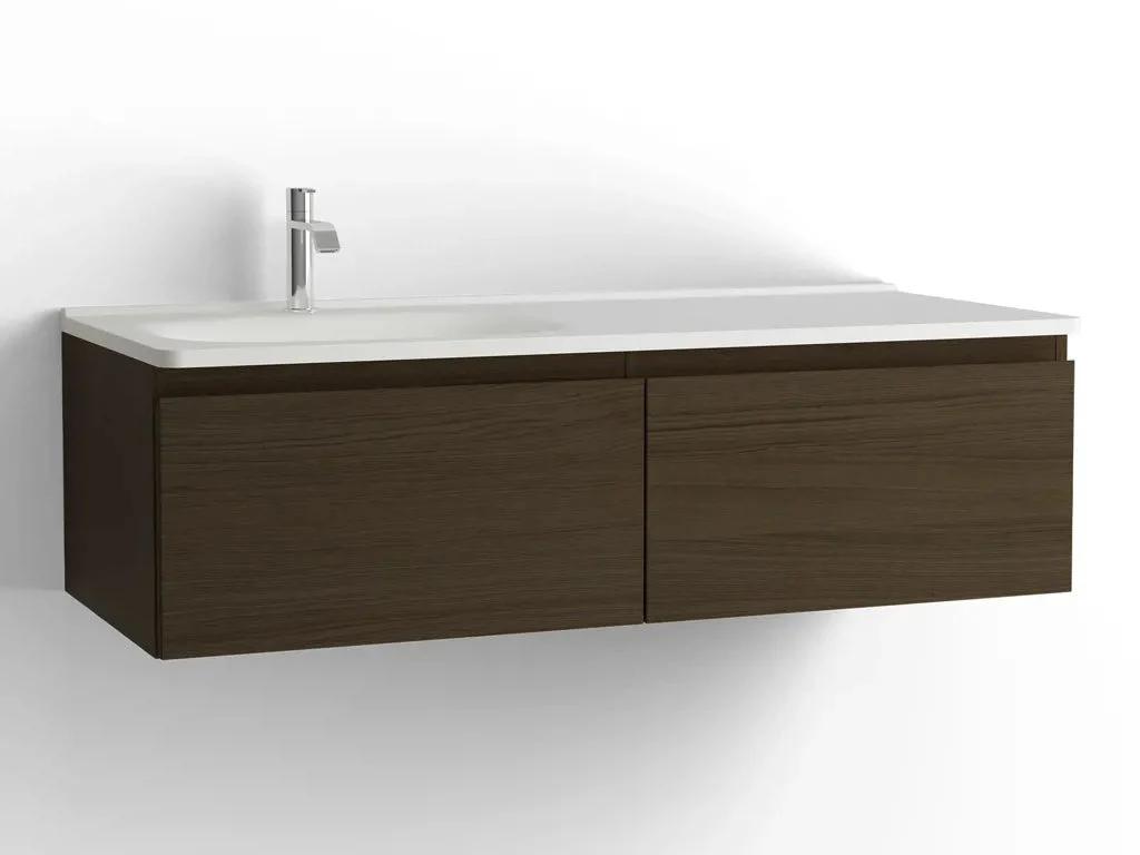 TvÀttstÀllsskÄp Flow 1200 Brun ek med 2 lÄdor Vedum - Image 3