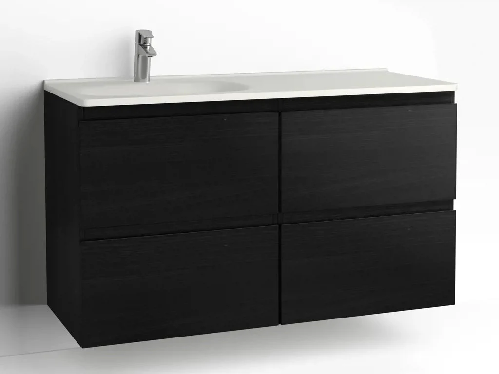 TvÀttstÀllsskÄp Flow 1200 Svart Ask med 4 lÄdor Vedum - Image 3