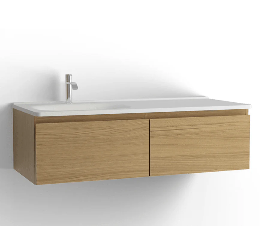 TvÀttstÀllsskÄp Flow 1200 Vitpigmenterad ek med 2 lÄdor Vedum - Image 4