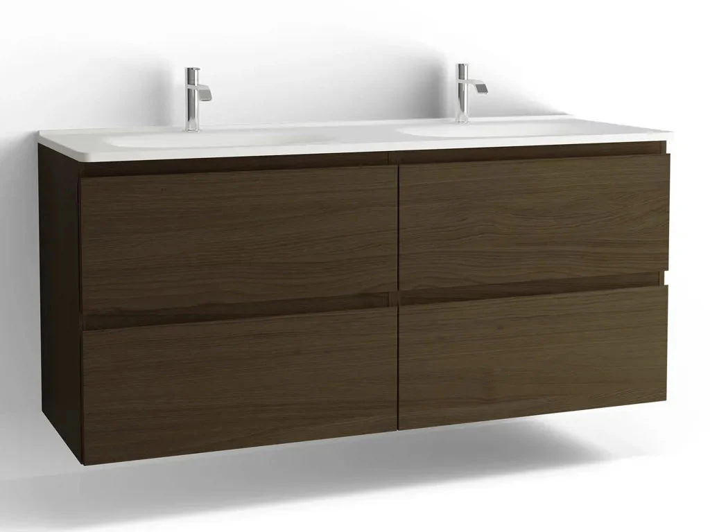 TvÀttstÀllsskÄp Flow 1500 Brun ek med 4 lÄdor Vedum - Image 3