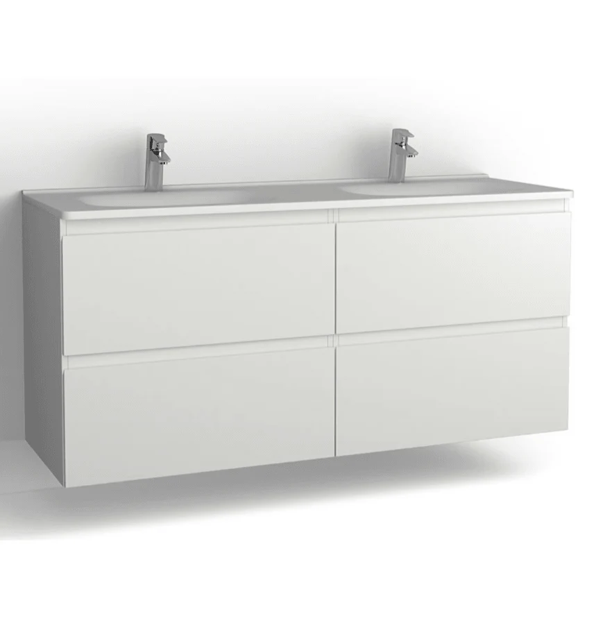 TvÀttstÀllsskÄp Flow 1500 Vit med 4 lÄdor Vedum