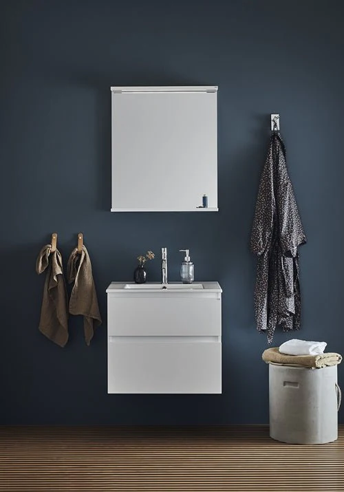 TvÀttstÀllsskÄp Style 600 Vit matt med tvÀttstÀll Hafa
